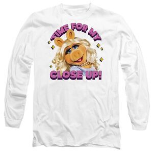 The Muppets Unisex Adult Time For My Close Up Miss Piggy T-Shirt / White